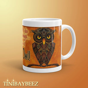 Coffee Mug-Night Owl-Owl Lover Mug-Owl Ceramic Coffee Cup-Gift for Owl Lovers