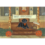 Load image into Gallery viewer, Pack of 10 Halloween Labrador Greeting Cards
